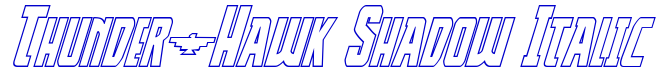 Thunder-Hawk Shadow Italic шрифт